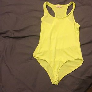 Lime green bodysuit